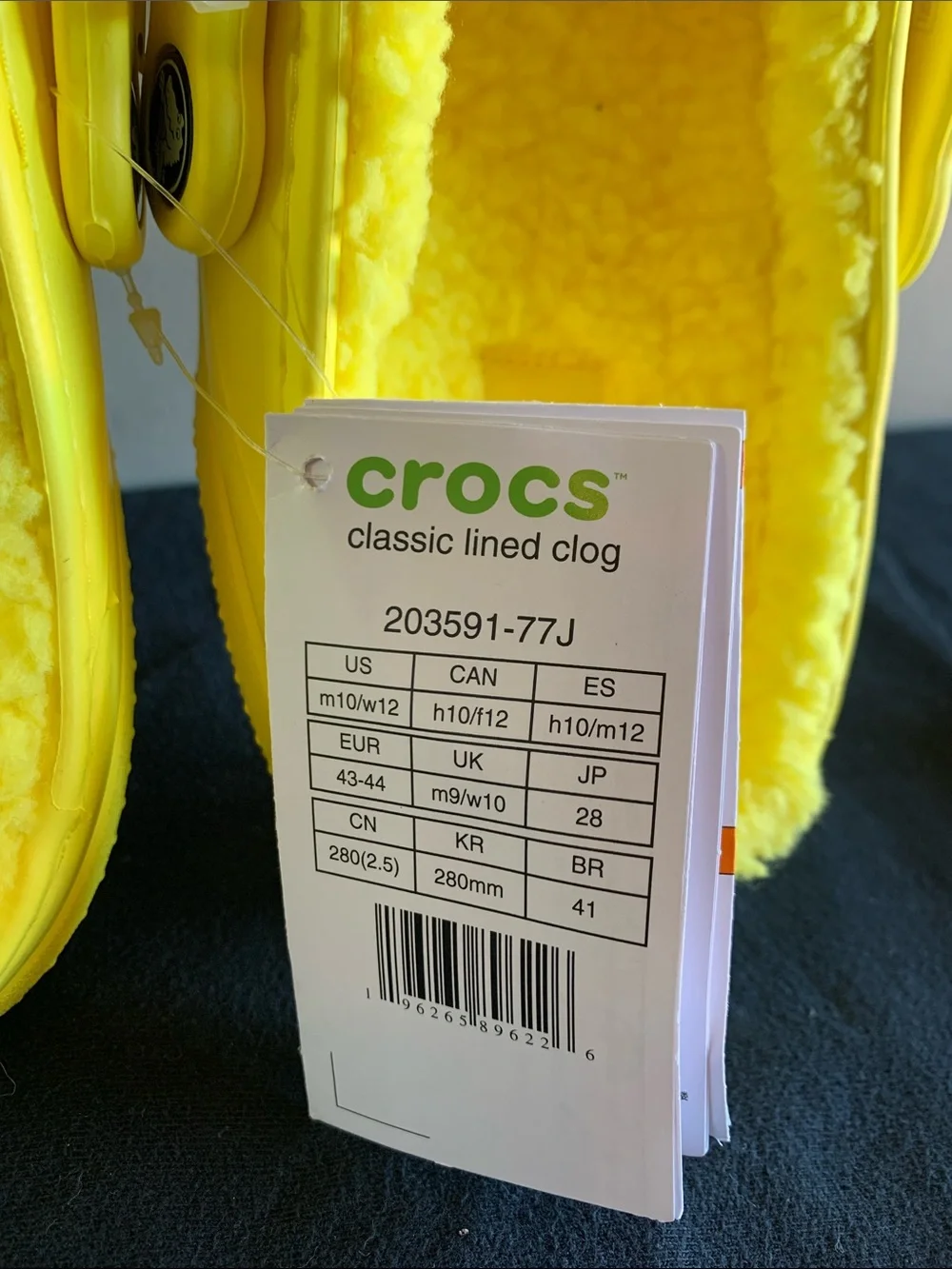 CROCS bright yellow